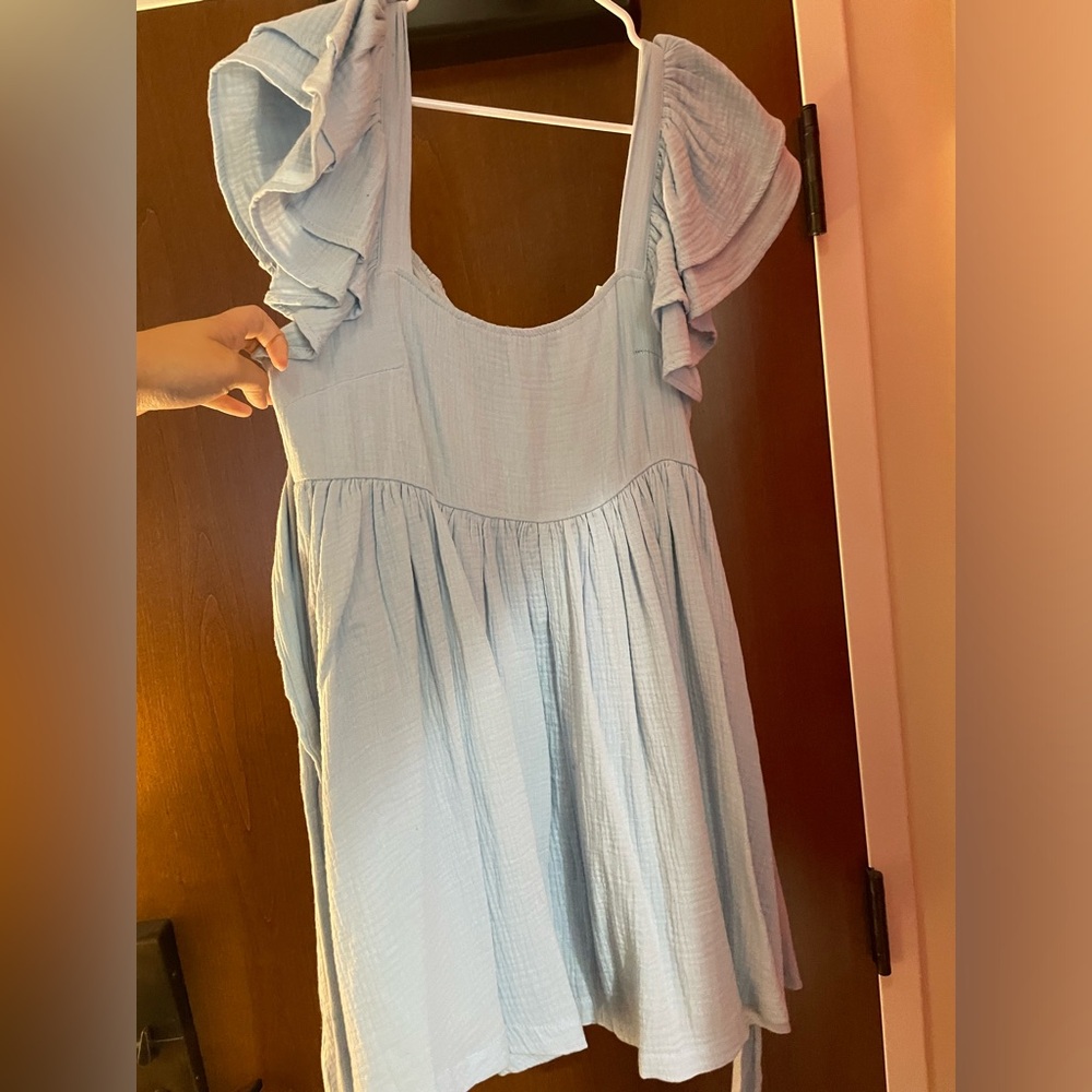 Blue dress